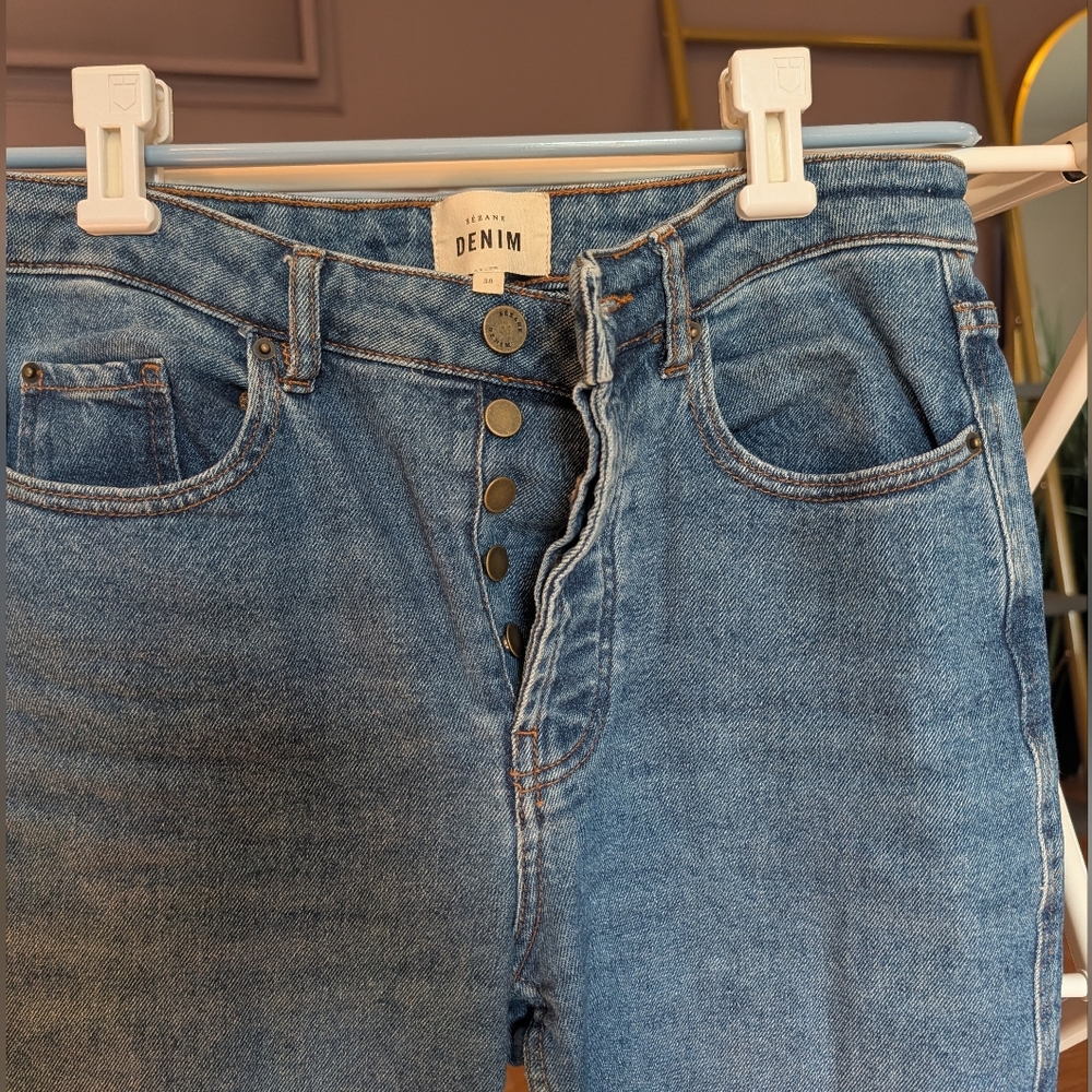 Sezane Brut Sexy Bleu Denim - Picture 3 of 5